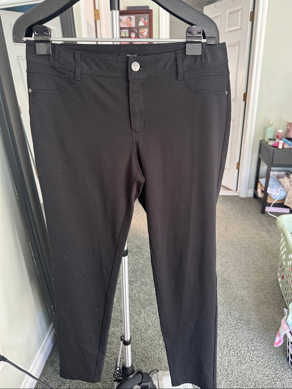 Simply Vera Vera Wang Black Stretch Slim Jeggings
